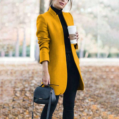 Luxeraum.de Gelb / S Damen Trenchcoat elegant – hochwertig & warm für kühle Tage