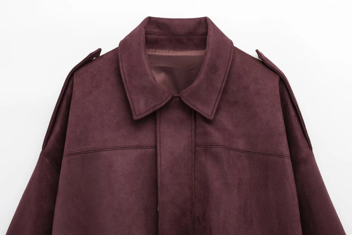 Luxeraum.de Damen Wildlederjacke Oversized – modern und hochwertig