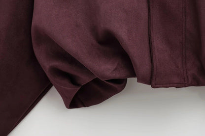Luxeraum.de Damen Wildlederjacke Oversized – modern und hochwertig