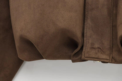 Luxeraum.de Damen Wildlederjacke Oversized – modern und hochwertig
