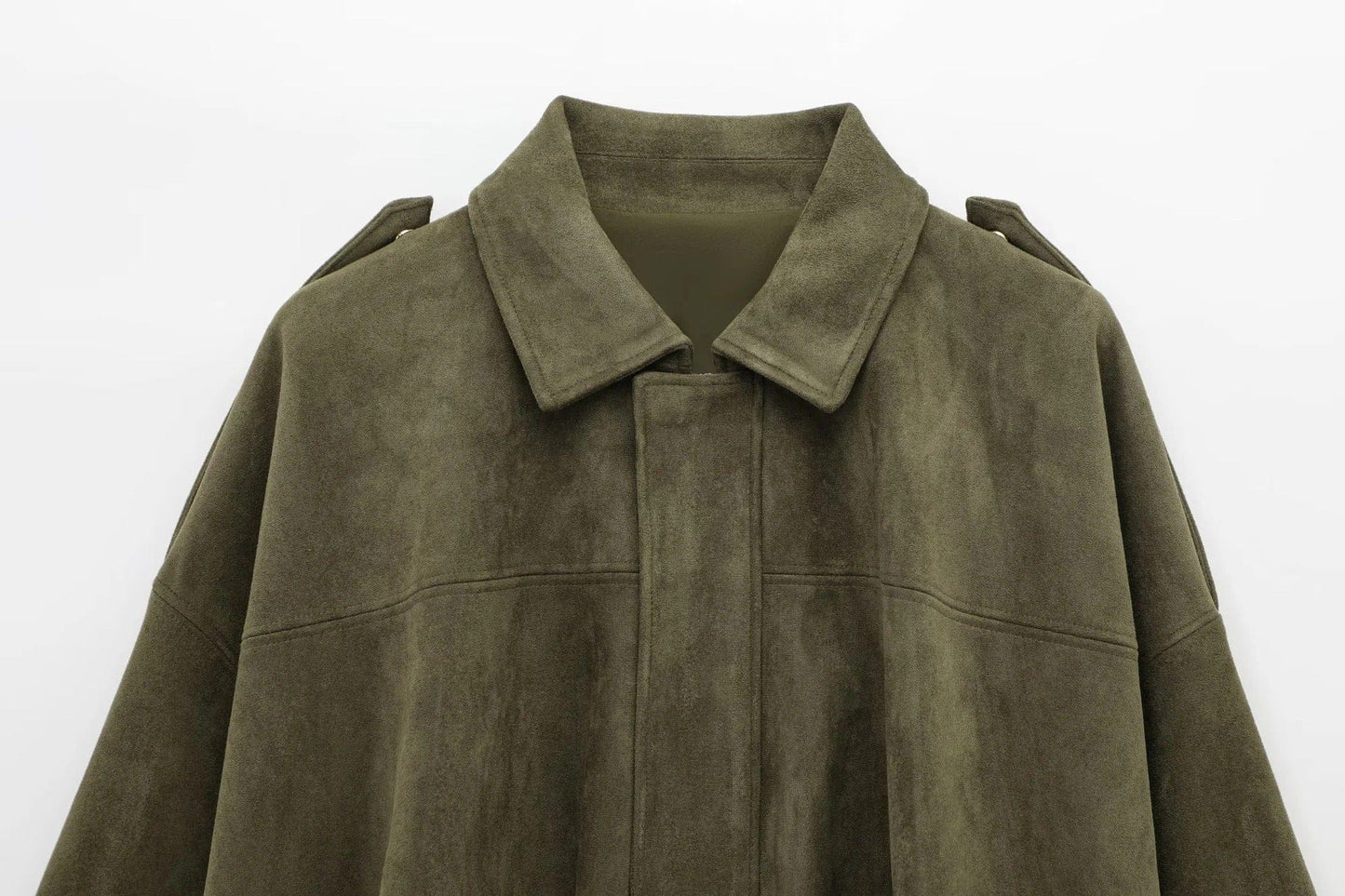 Luxeraum.de Damen Wildlederjacke Oversized – modern und hochwertig
