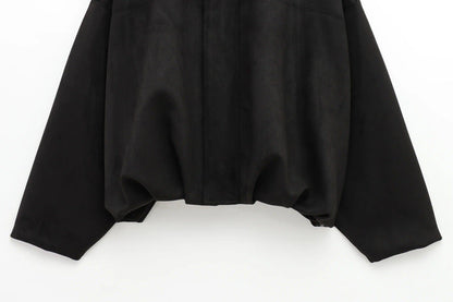 Luxeraum.de Damen Wildlederjacke Oversized – modern und hochwertig