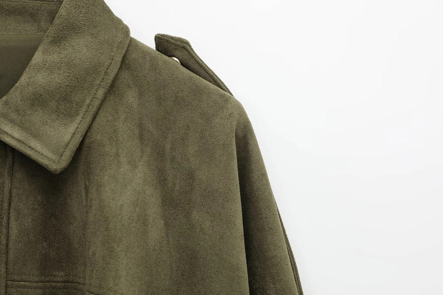 Luxeraum.de Damen Wildlederjacke Oversized – modern und hochwertig
