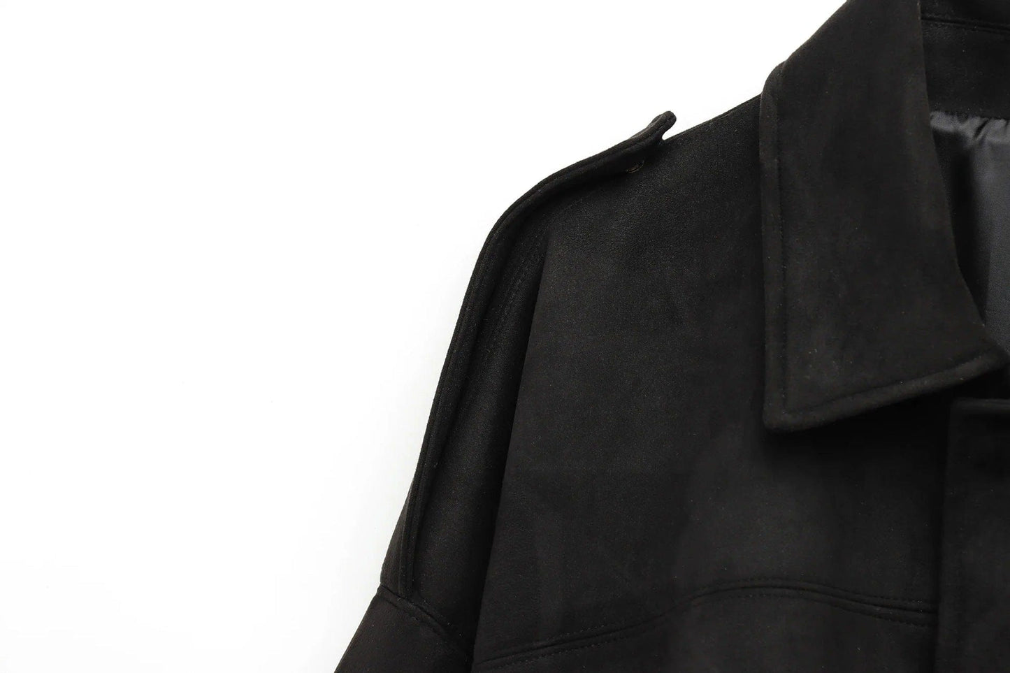 Luxeraum.de Damen Wildlederjacke Oversized – modern und hochwertig