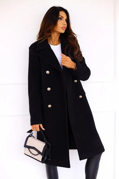 Luxeraum.de Trenchcoat Damen Wollmantel Doppelreihig – Elegant, Warm und Hochwertig