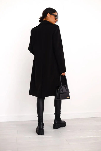 Luxeraum.de Trenchcoat Damen Wollmantel Doppelreihig – Elegant, Warm und Hochwertig