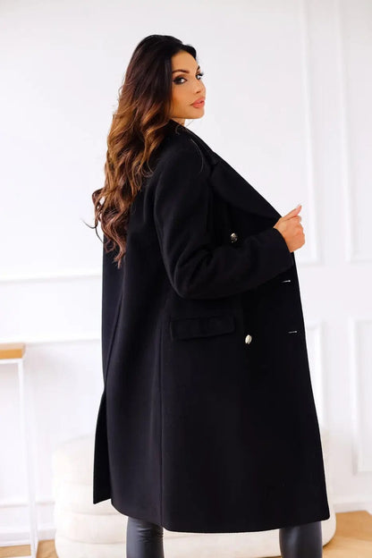 Luxeraum.de Trenchcoat Damen Wollmantel Doppelreihig – Elegant, Warm und Hochwertig