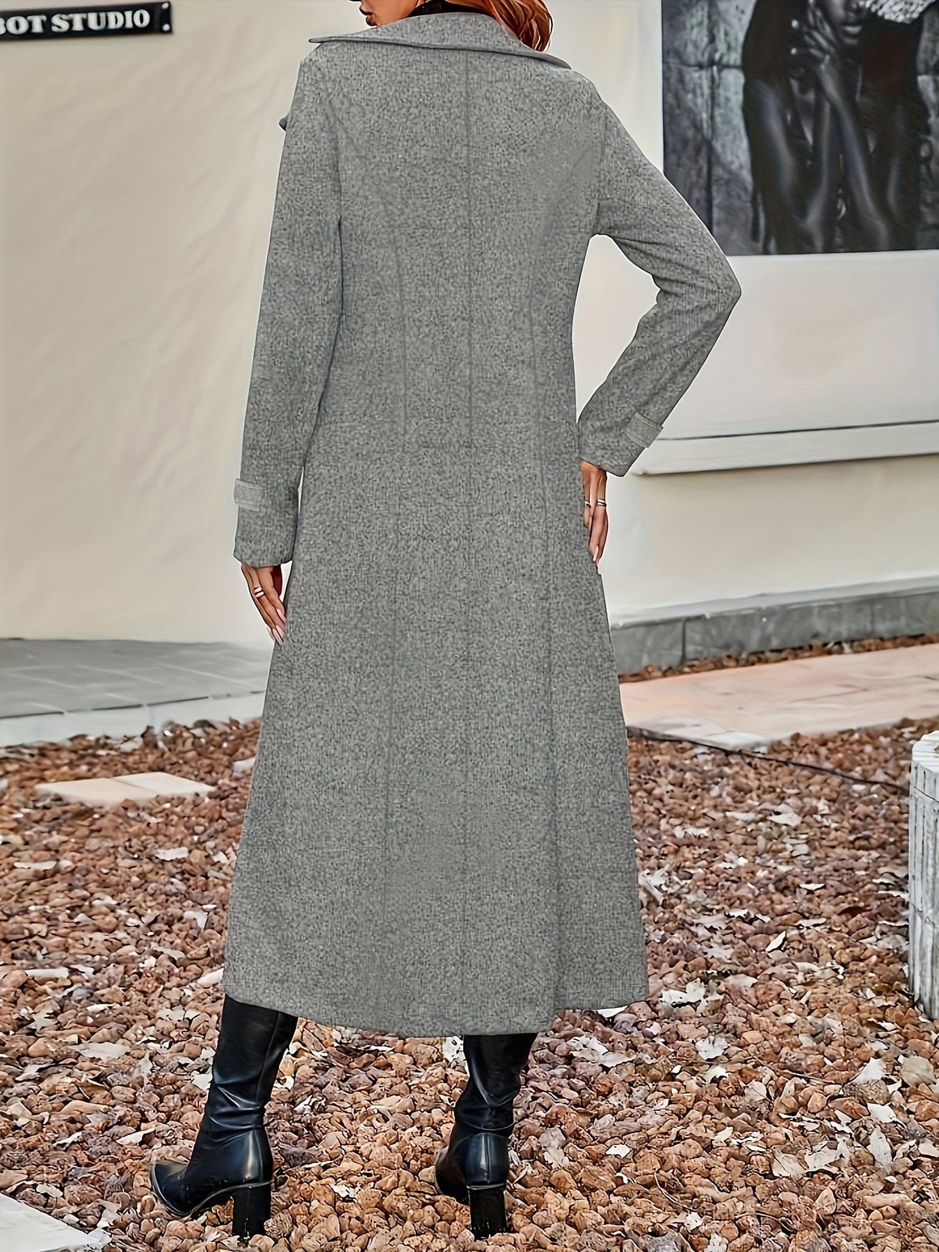 Luxeraum.de Trenchcoat Damen Wollmantel lang elegant hochwertig – Winter Mantel Damen