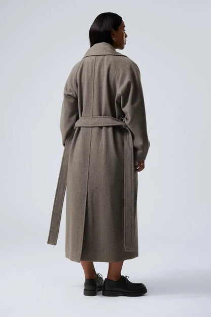 Luxeraum.de Trenchcoat Damen Wollmantel lang Oversize – hochwertig und elegant