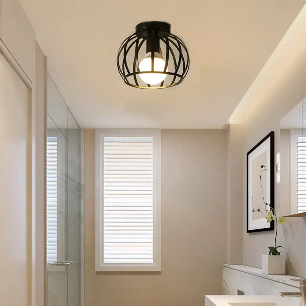 Luxeraum.de Ceiling Light Fixtures Default Deckenleuchte Schwarz – Industrie Design – Ø30 cm – Metall