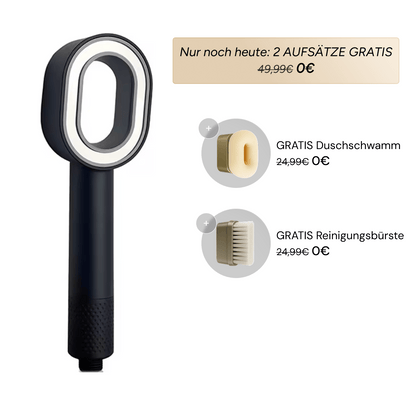 Luxeraum.de Handheld Shower Heads Schwarz Doyoo Pure 3in1 Premium Filterduschkopf