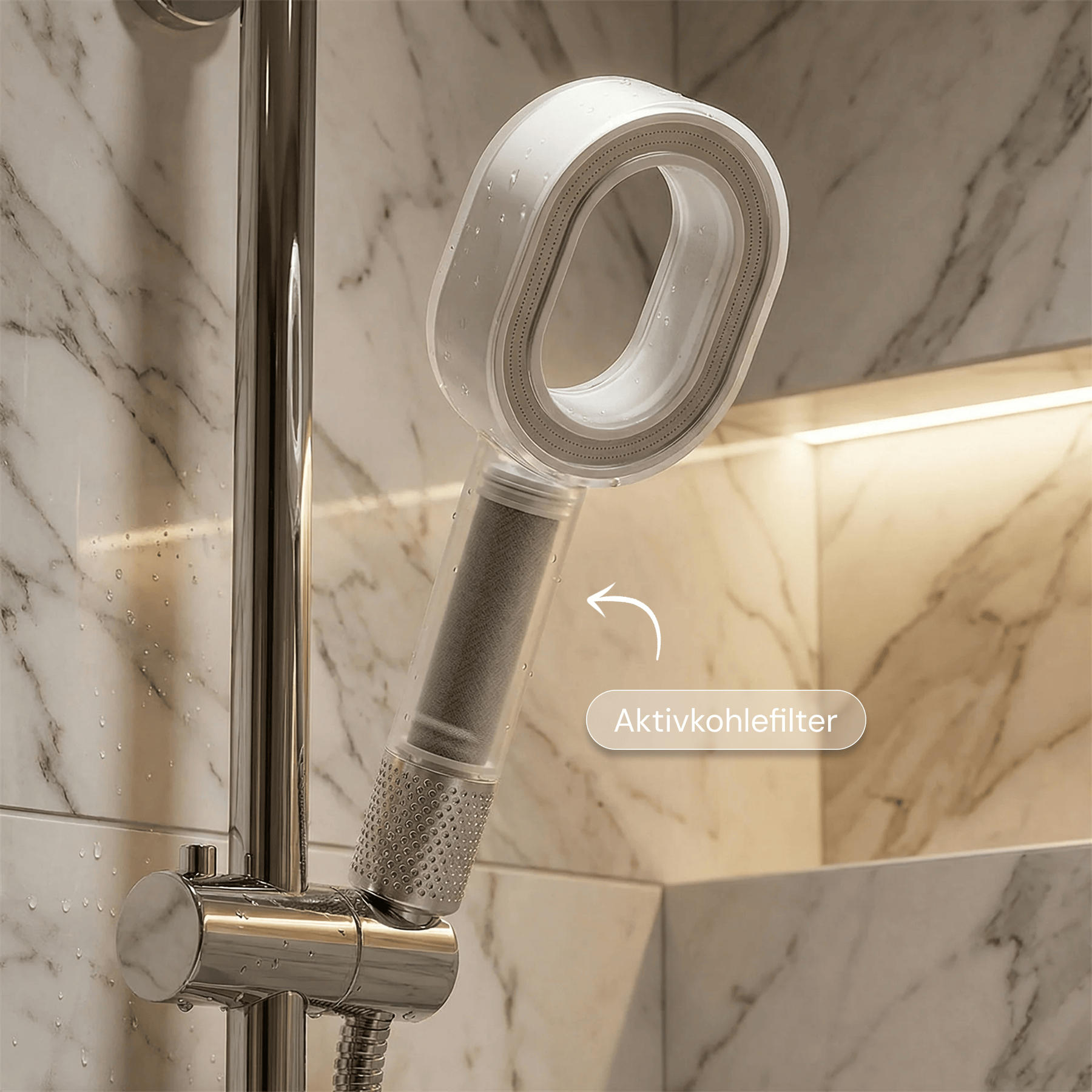 Luxeraum.de Handheld Shower Heads Doyoo Pure 3in1 Premium Filterduschkopf