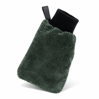 Luxeraum.de Shop Towels & General-Purpose Cleaning Cloths Dunkelgrün (4 Stück) Mikrofaser Trocknungshandschuh FASTDRY 4er Set – streifenfreies Reinigungstuch für Bad, Fenster & Küche