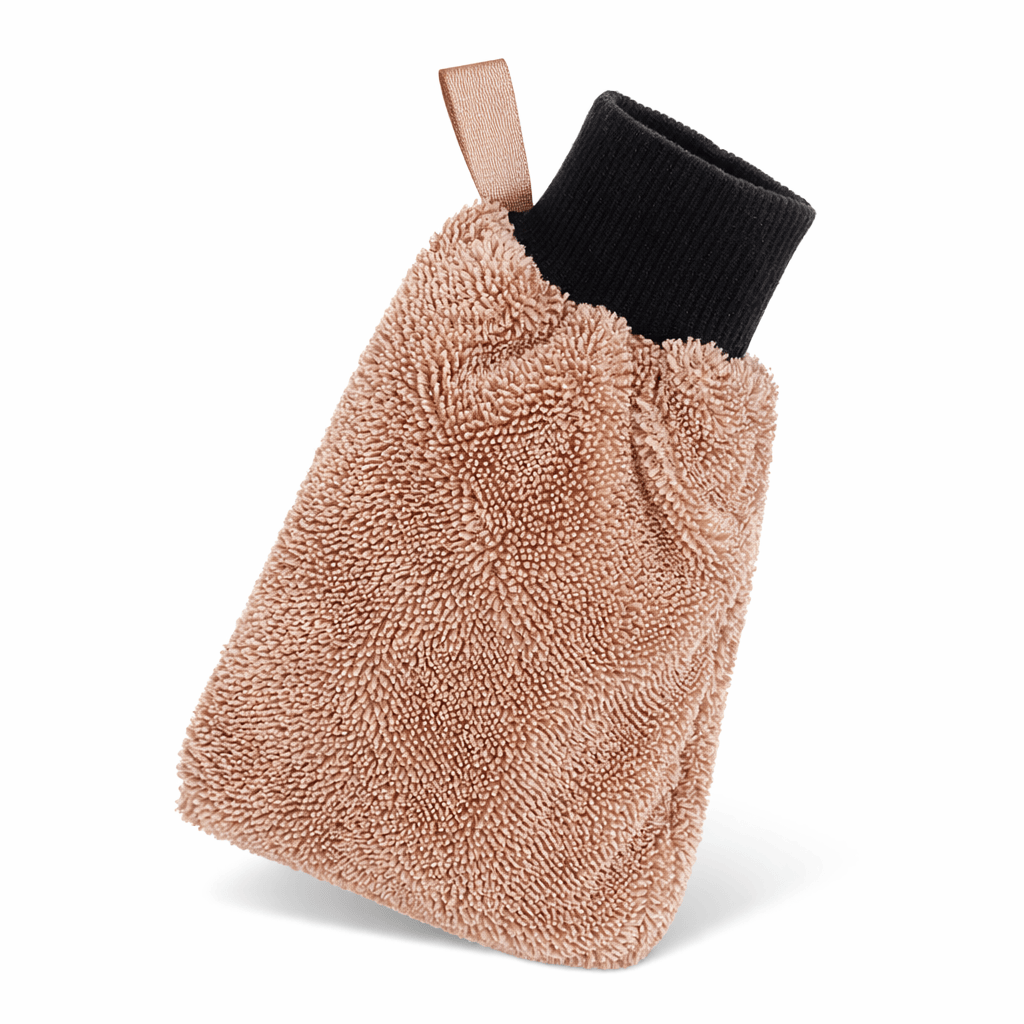 Luxeraum.de Shop Towels & General-Purpose Cleaning Cloths Beige (4 Stück) Mikrofaser Trocknungshandschuh FASTDRY 4er Set – streifenfreies Reinigungstuch für Bad, Fenster & Küche