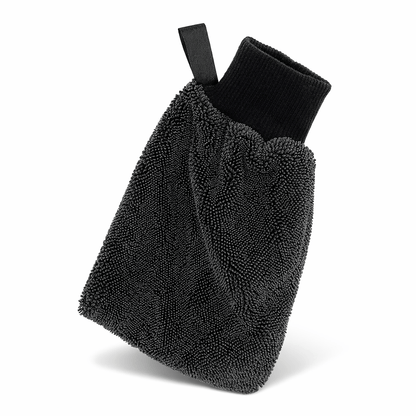 Luxeraum.de Shop Towels & General-Purpose Cleaning Cloths Anthrazit (4 Stück) Mikrofaser Trocknungshandschuh FASTDRY 4er Set – streifenfreies Reinigungstuch für Bad, Fenster & Küche