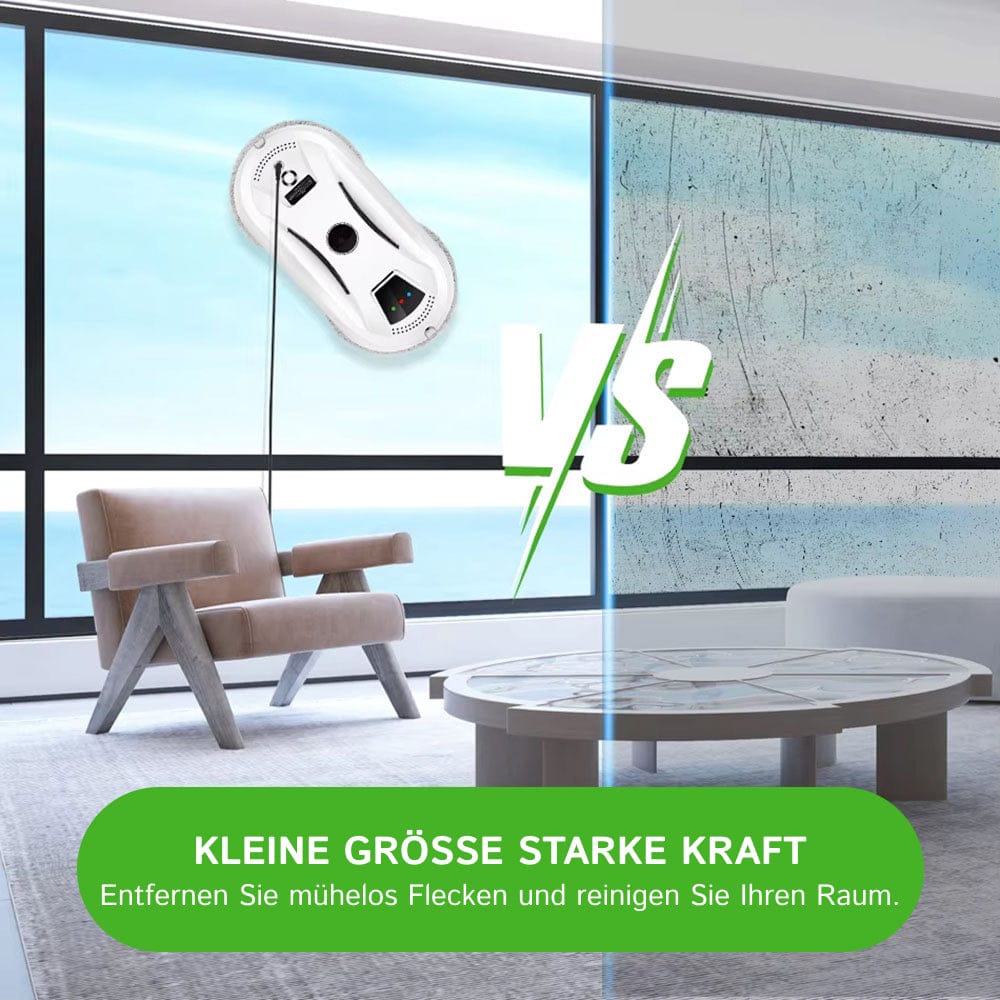 Luxeraum.de Glass Cleaners Fensterputzroboter mit 2800Pa Saugkraft – Automatischer Glasreiniger mit Sicherheitsseil & Fernbedienung