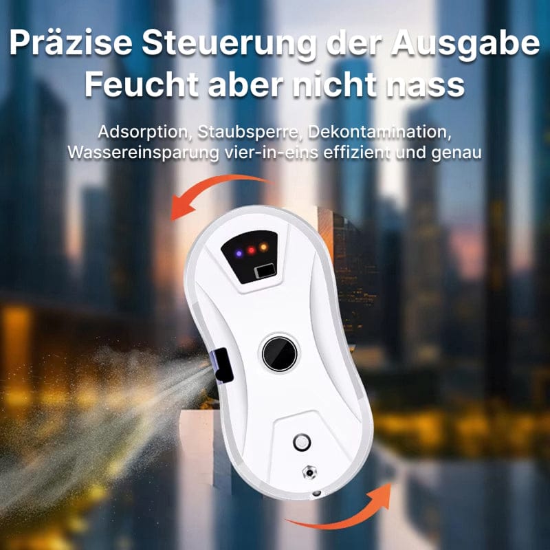 Luxeraum.de Glass Cleaners Fensterputzroboter mit Sprühfunktion & 2800Pa Saugkraft – Automatischer Glasreiniger mit Fernbedienung