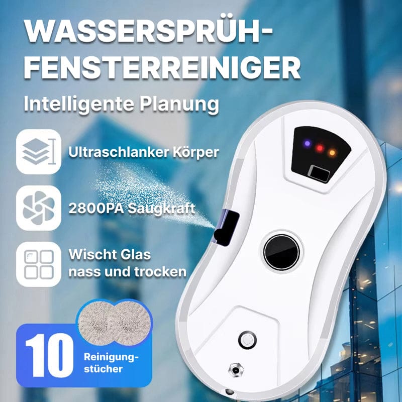 Luxeraum.de Glass Cleaners Fensterputzroboter mit Sprühfunktion & 2800Pa Saugkraft – Automatischer Glasreiniger mit Fernbedienung
