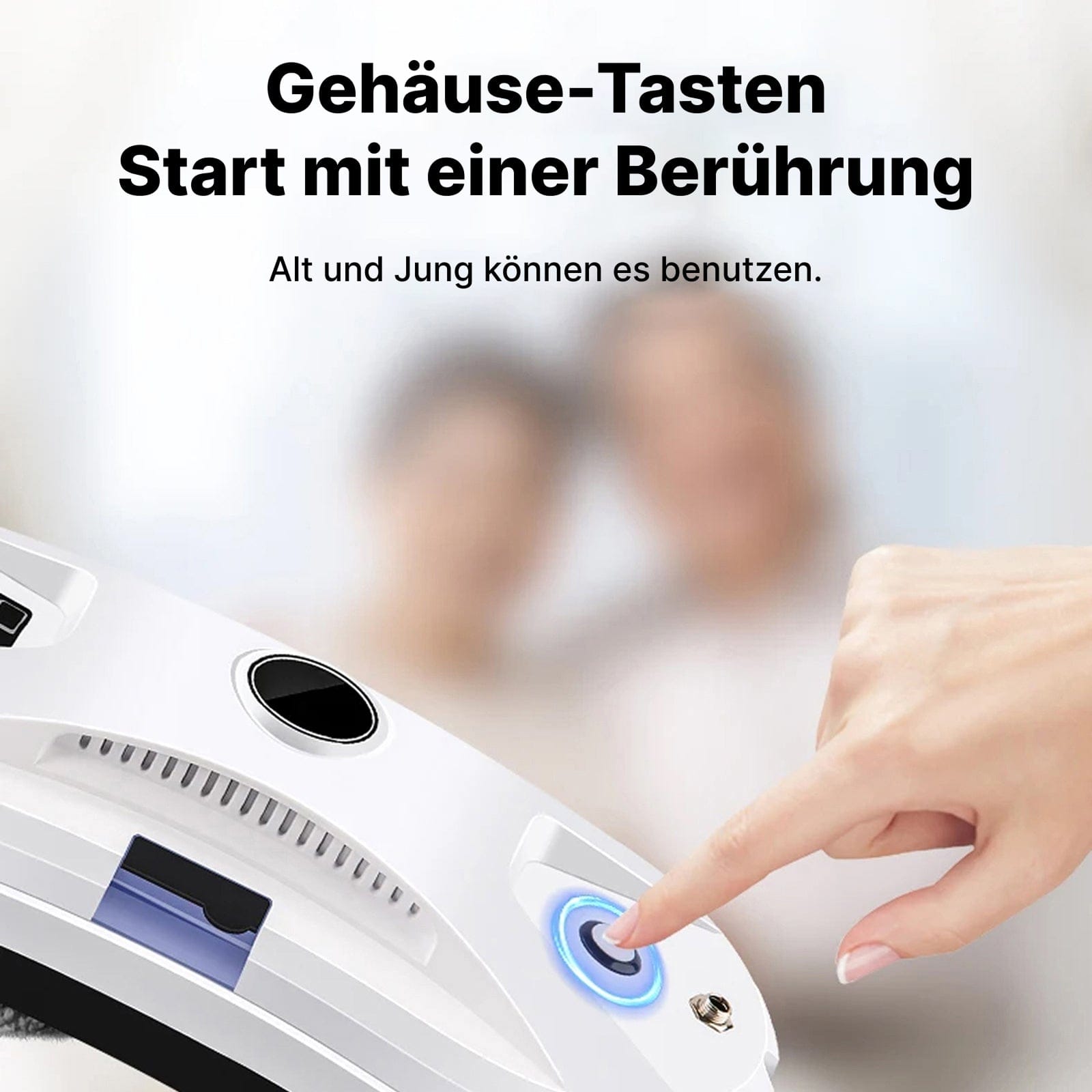 Luxeraum.de Glass Cleaners Fensterputzroboter mit Sprühfunktion & 2800Pa Saugkraft – Automatischer Glasreiniger mit Fernbedienung
