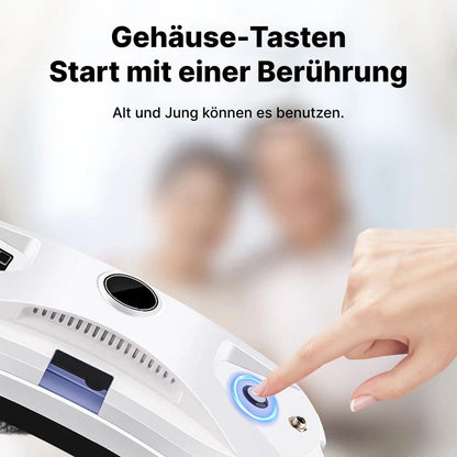 Luxeraum.de Glass Cleaners Fensterputzroboter mit Sprühfunktion & 2800Pa Saugkraft – Automatischer Glasreiniger mit Fernbedienung