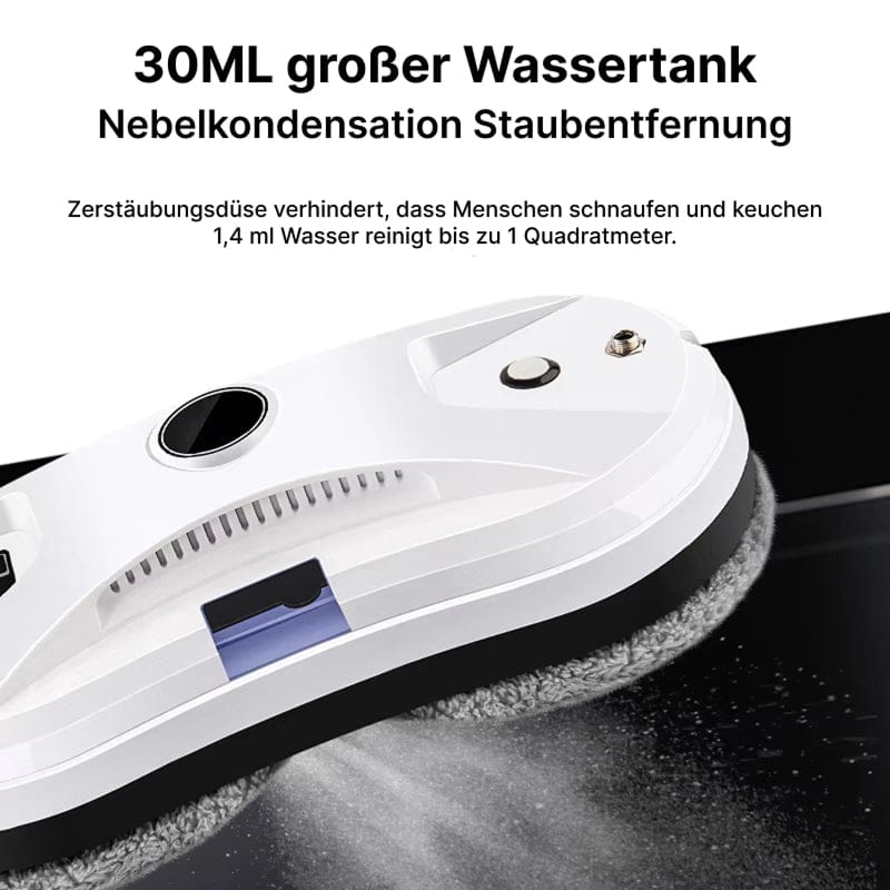 Luxeraum.de Glass Cleaners Fensterputzroboter mit Sprühfunktion & 2800Pa Saugkraft – Automatischer Glasreiniger mit Fernbedienung