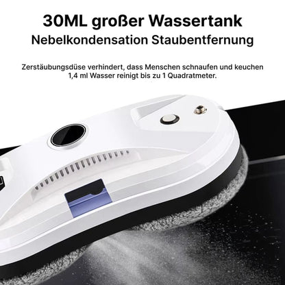 Luxeraum.de Glass Cleaners Fensterputzroboter mit Sprühfunktion & 2800Pa Saugkraft – Automatischer Glasreiniger mit Fernbedienung