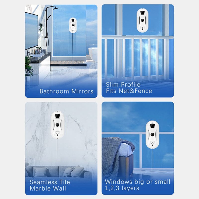 Luxeraum.de Glass Cleaners Fensterreinigungs-Roboter mit Auto-Sprühfunktion