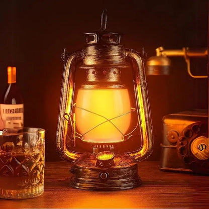 Luxeraum.de Camping Lights & Lanterns FlamaGlow – Wiederaufladbare LED-Campinglaterne - Dimmbar - Wasserdicht- Tragbar