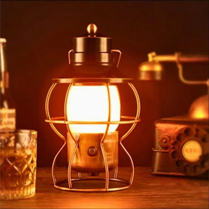 Luxeraum.de Camping Lights & Lanterns D / Feuer FlamaGlow – Wiederaufladbare LED-Campinglaterne - Dimmbar - Wasserdicht- Tragbar