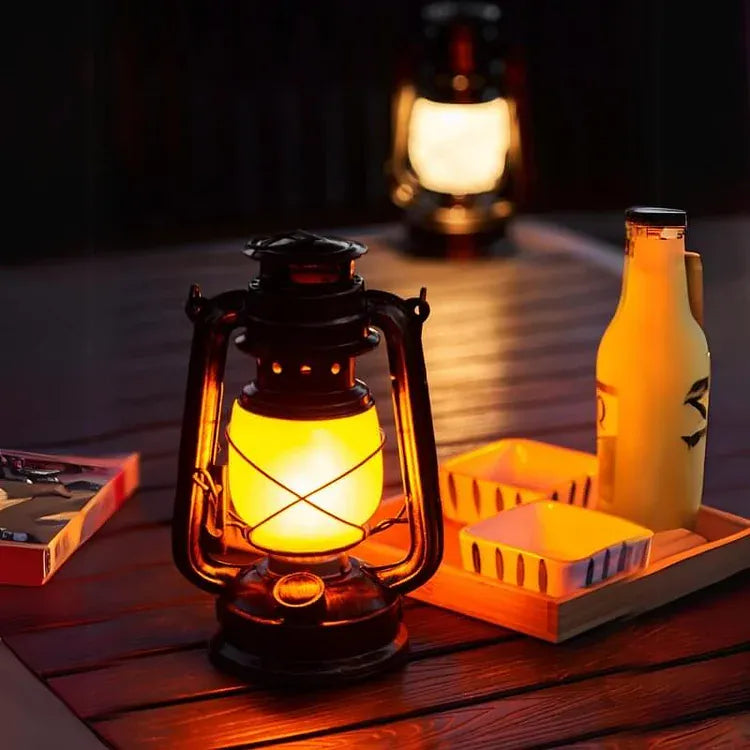 Luxeraum.de Camping Lights & Lanterns FlamaGlow – Wiederaufladbare LED-Campinglaterne - Dimmbar - Wasserdicht- Tragbar