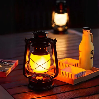 Luxeraum.de Camping Lights & Lanterns FlamaGlow – Wiederaufladbare LED-Campinglaterne - Dimmbar - Wasserdicht- Tragbar