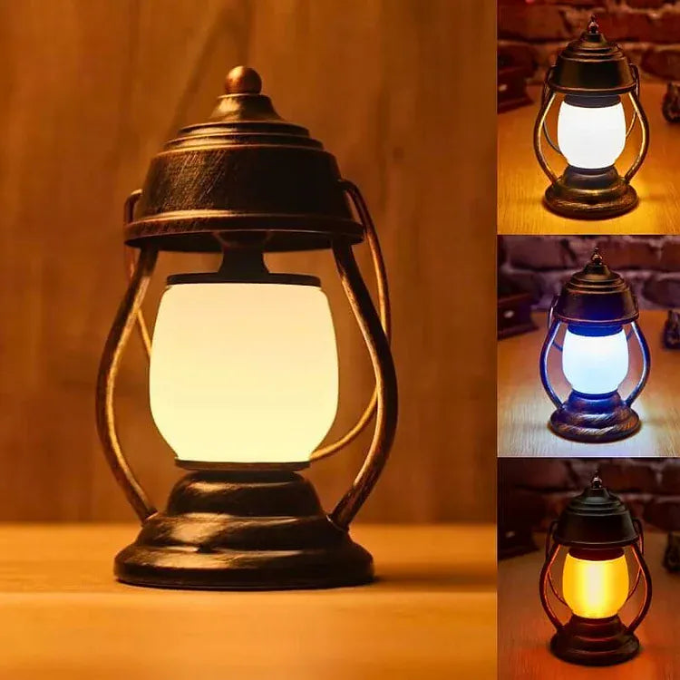 Luxeraum.de Camping Lights & Lanterns B / Feuer FlamaGlow – Wiederaufladbare LED-Campinglaterne - Dimmbar - Wasserdicht- Tragbar