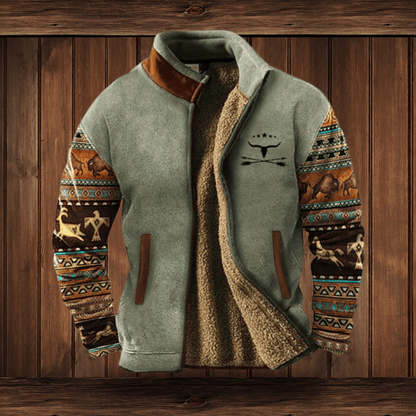 Luxeraum.de Coats & Jackets Grau / S Fleecejacke – Leichter Materialmix – Kontrastdesign mit Reißverschluss – Herren