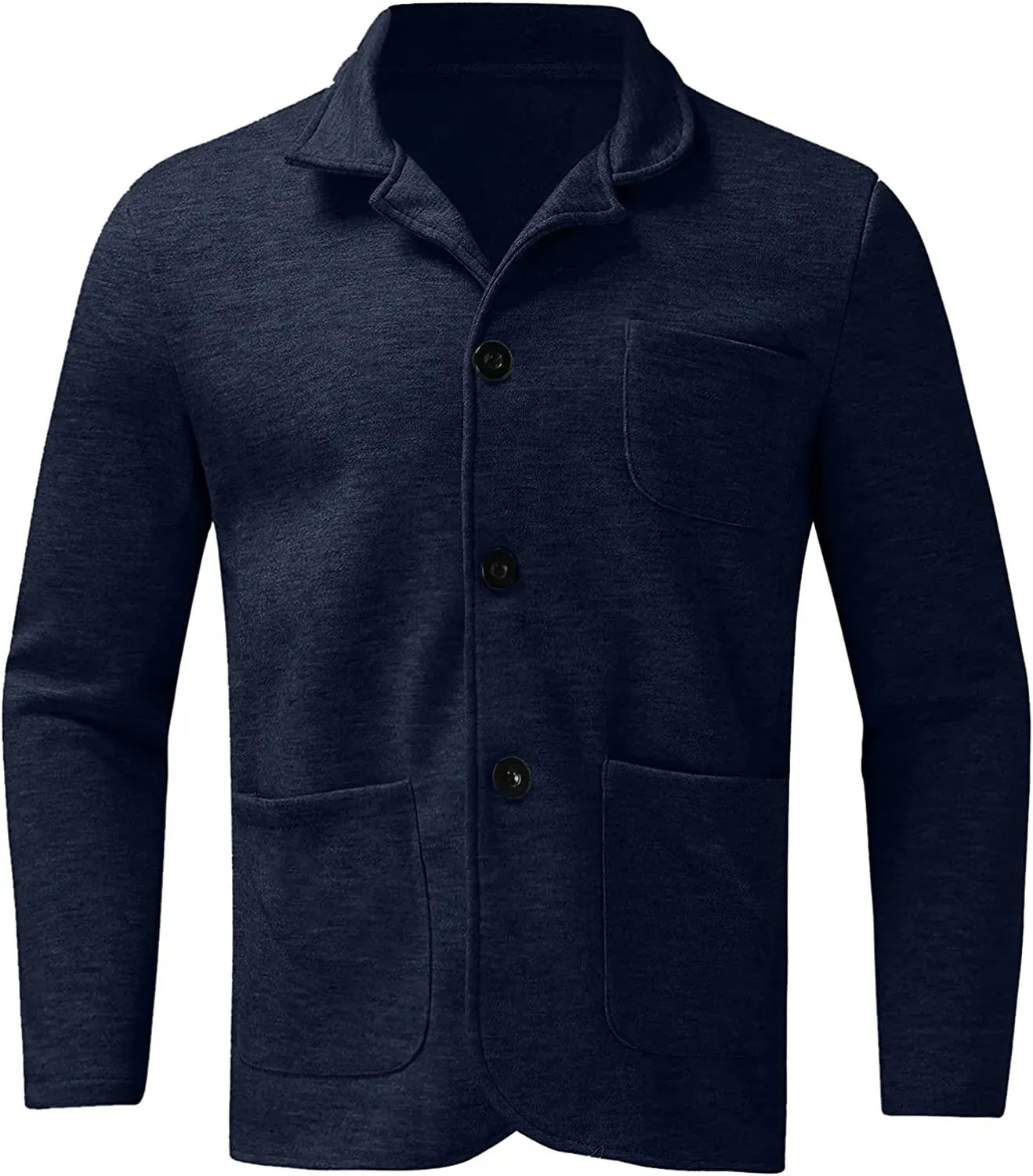Luxeraum.de Vests Freizeit-Blazer – Polyester – klassisches Revers mit Zweiknopf-Verschluss – Herren