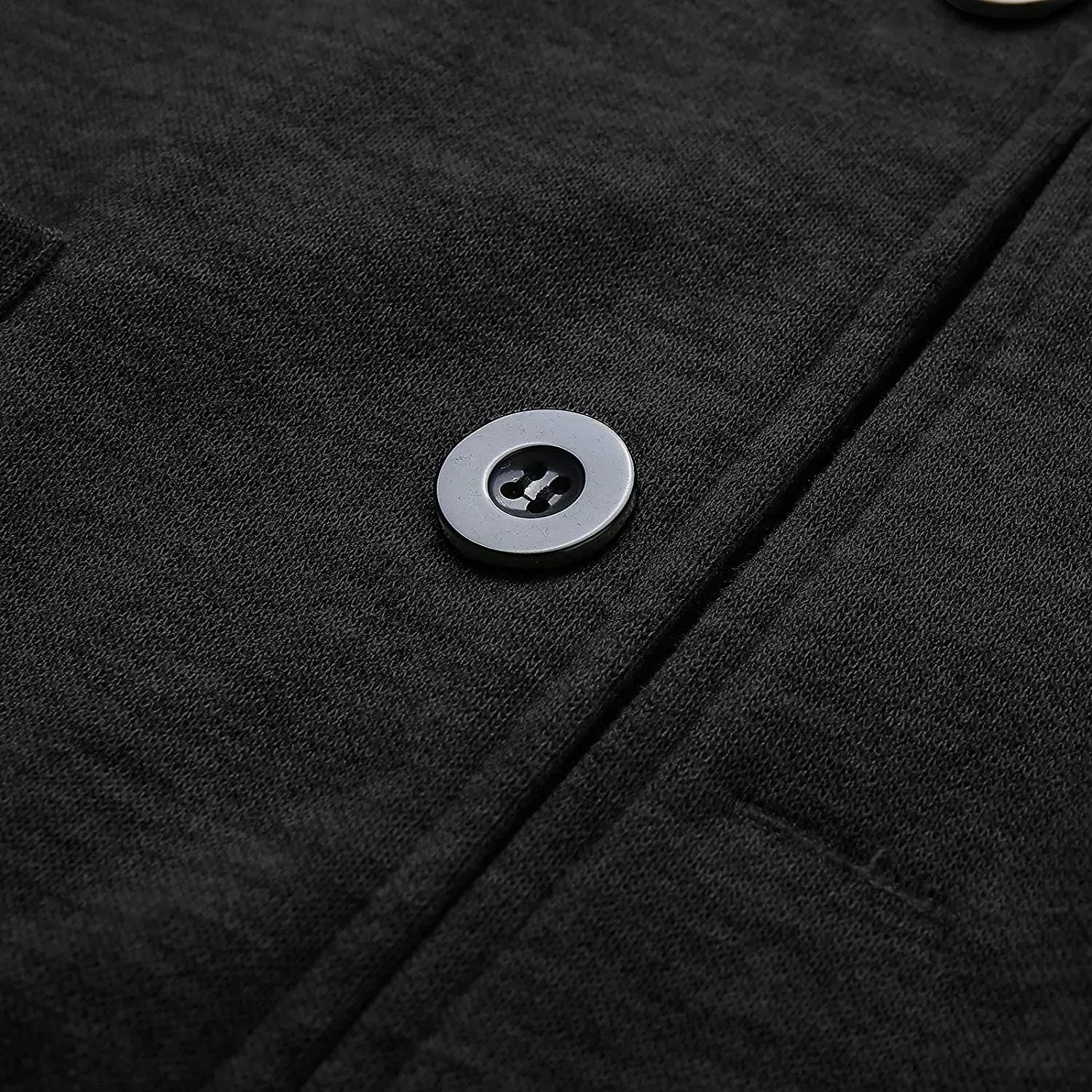 Luxeraum.de Vests Freizeit-Blazer – Polyester – klassisches Revers mit Zweiknopf-Verschluss – Herren