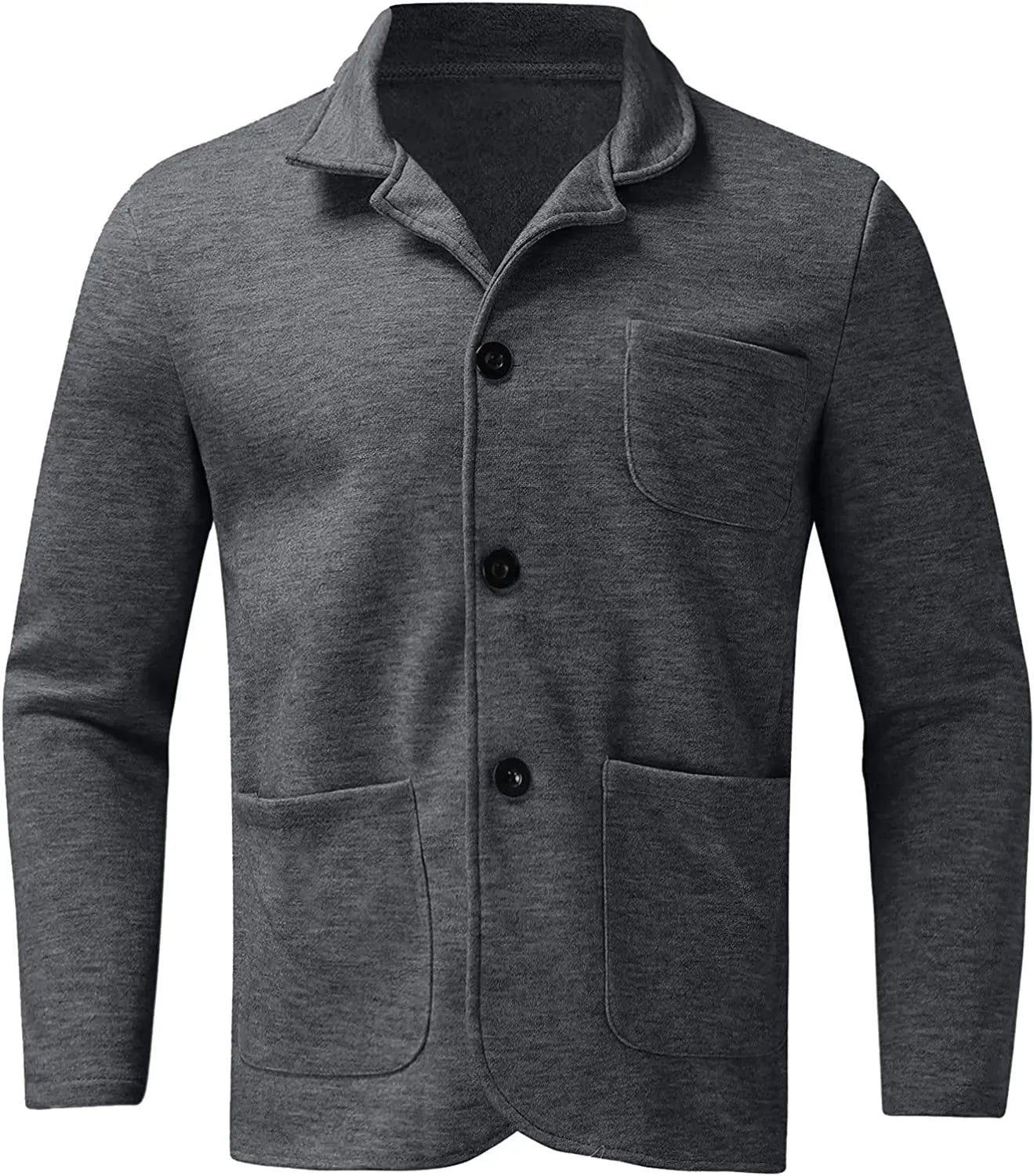 Luxeraum.de Vests Freizeit-Blazer – Polyester – klassisches Revers mit Zweiknopf-Verschluss – Herren