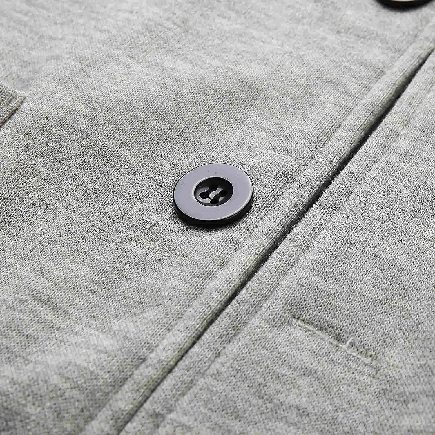 Luxeraum.de Vests Freizeit-Blazer – Polyester – klassisches Revers mit Zweiknopf-Verschluss – Herren