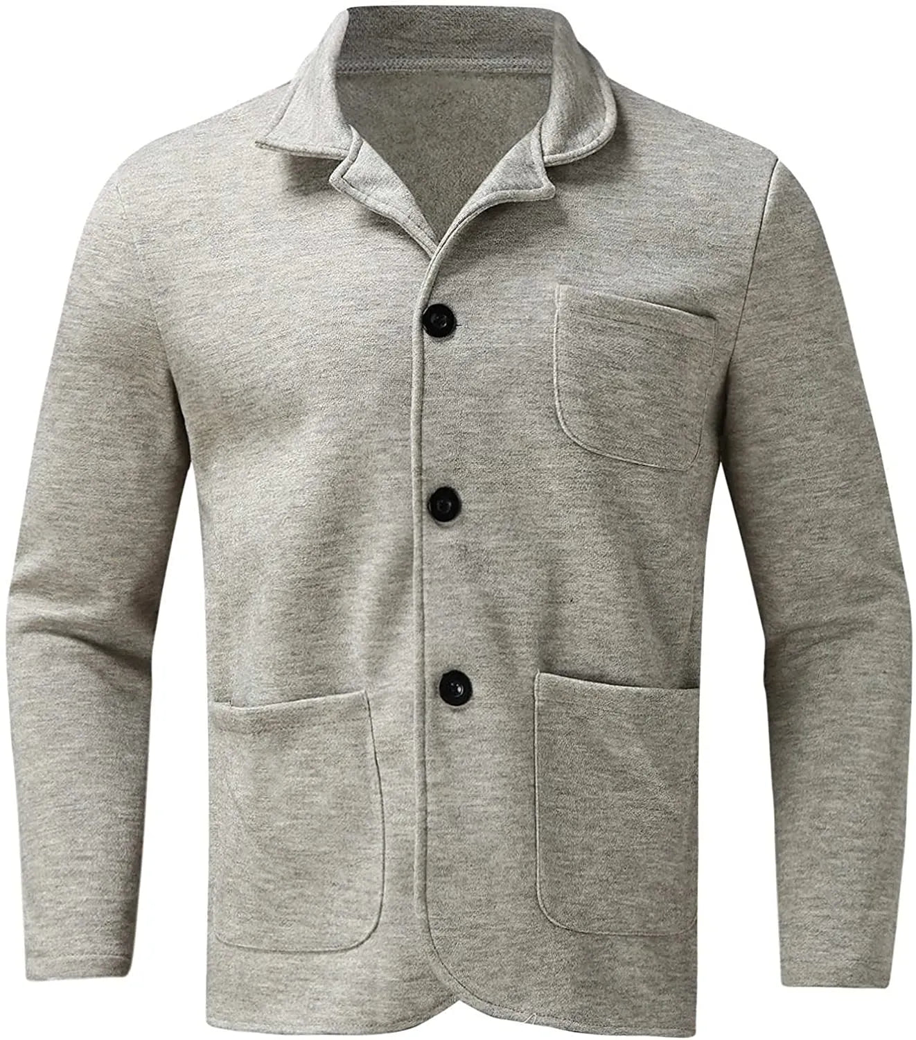 Luxeraum.de Vests Freizeit-Blazer – Polyester – klassisches Revers mit Zweiknopf-Verschluss – Herren
