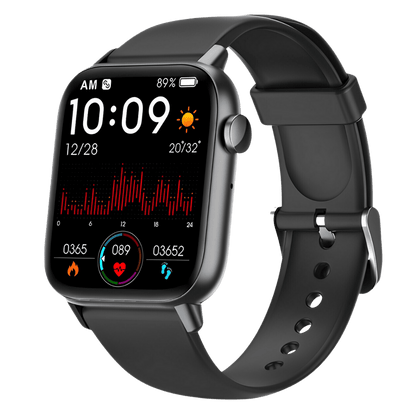 Luxeraum.de Fitness Smartwatch Schwarz Gard Pro Health Smartwatch - Smartwatch für Damen & Herren – Touch Display