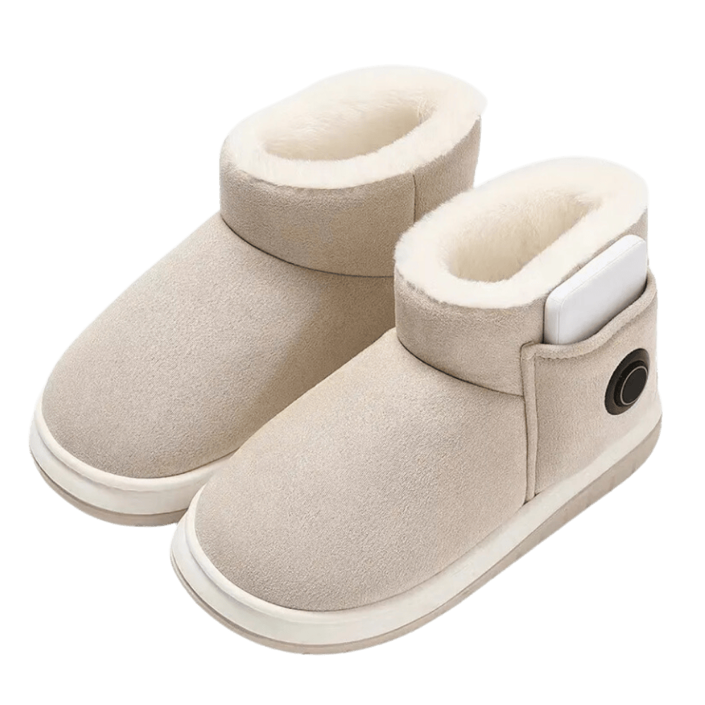 Luxeraum.de Shoes Beige / 36-37 Graphene beheizte Baumwollschuhe