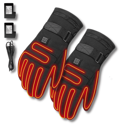 Luxeraum.de Gloves & Mittens Wiederaufladbar Handschuhe – Materialmix – Elektrisch beheizt & Touchscreen – Unisex