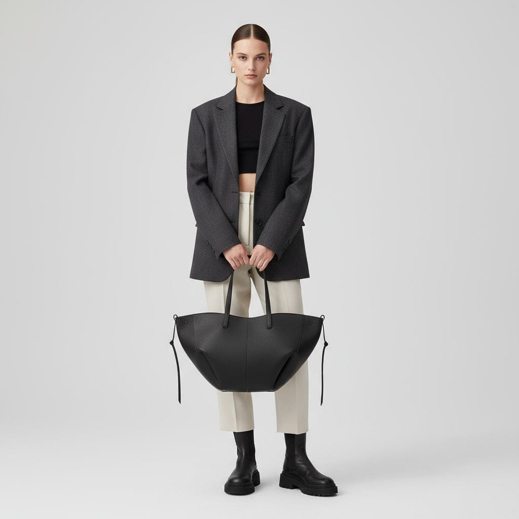 Luxeraum.de Shopper Bags Handtasche – Italienisches Leder – Magnetverschluss & Variable Trageriemen – Damen