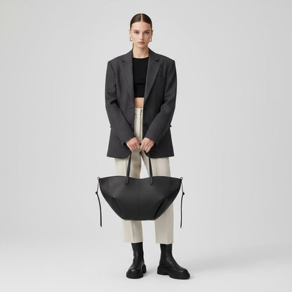 Luxeraum.de Shopper Bags Handtasche – Italienisches Leder – Magnetverschluss & Variable Trageriemen – Damen