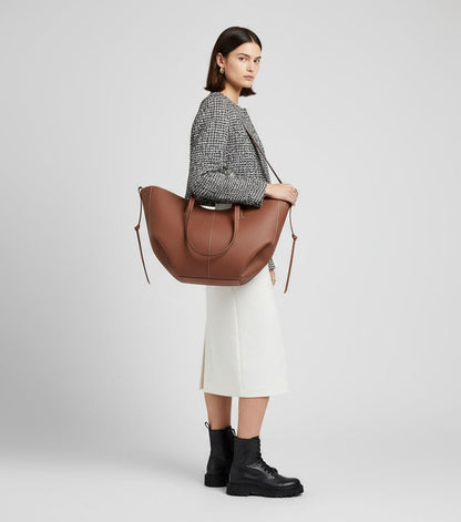 Luxeraum.de Shopper Bags Handtasche – Italienisches Leder – Magnetverschluss & Variable Trageriemen – Damen