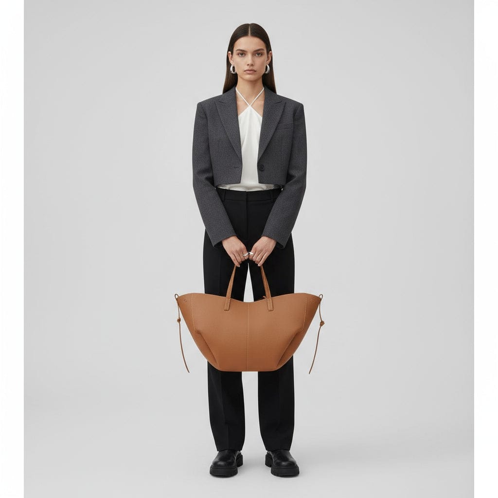 Luxeraum.de Shopper Bags Handtasche – Italienisches Leder – Magnetverschluss & Variable Trageriemen – Damen