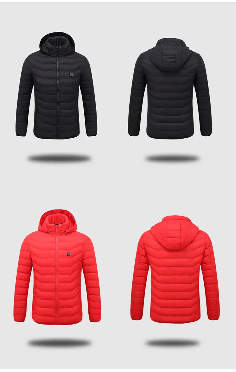 Luxeraum.de Outerwear Heizmantel – Funktionaler Materialmix – integrierte USB-Wärmeelemente – Herren