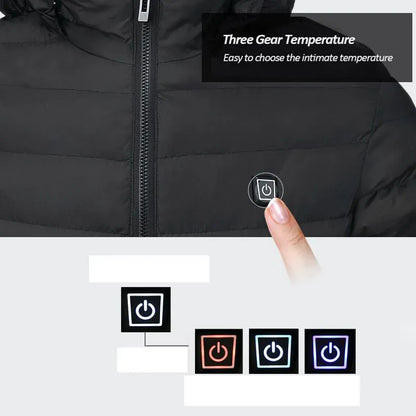 Luxeraum.de Outerwear Heizmantel – Funktionaler Materialmix – integrierte USB-Wärmeelemente – Herren