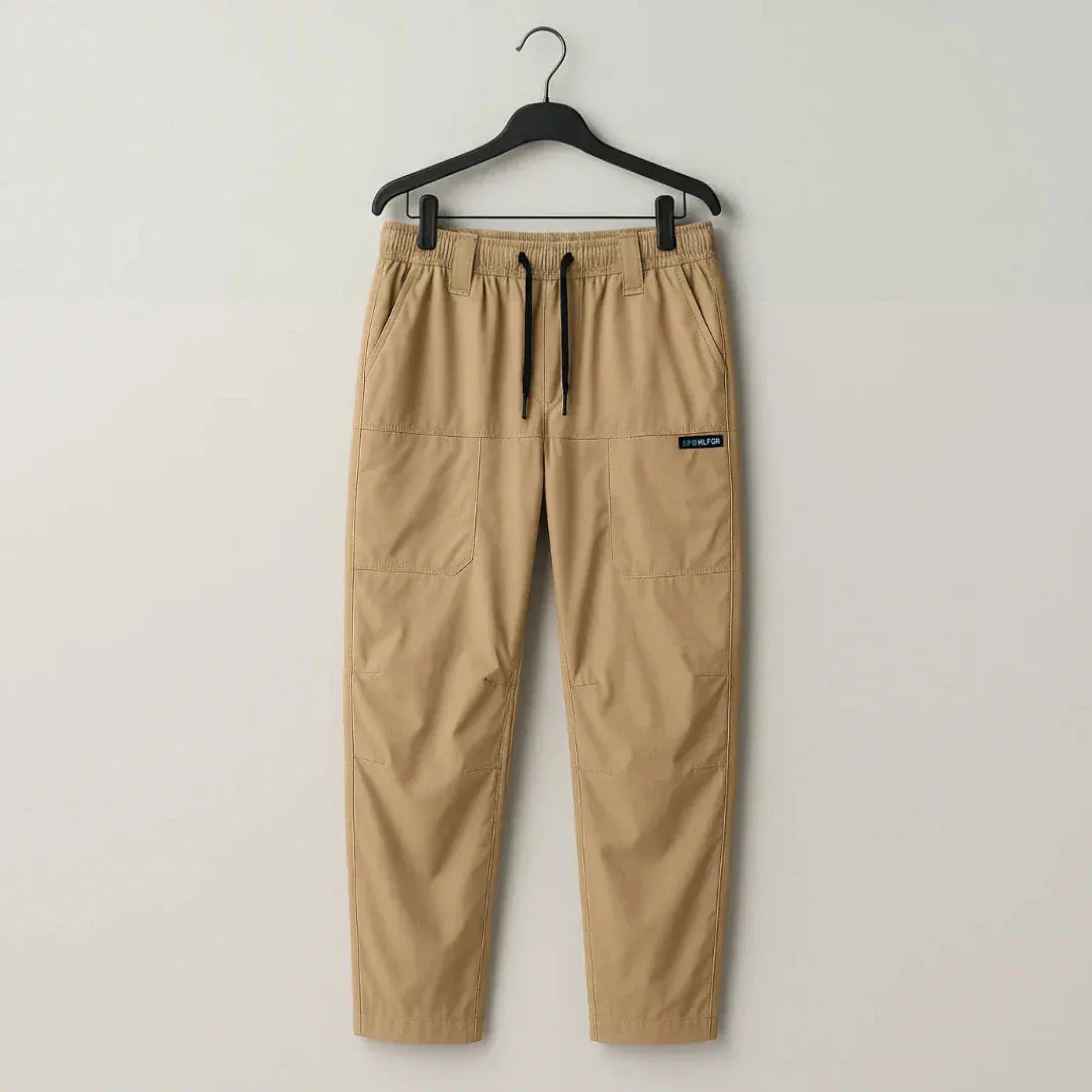 Luxeraum.de Cargo Pants Beige / XS Herren Cargo Hose mit 6 Taschen – Bequeme Freizeithose aus elastischem Material