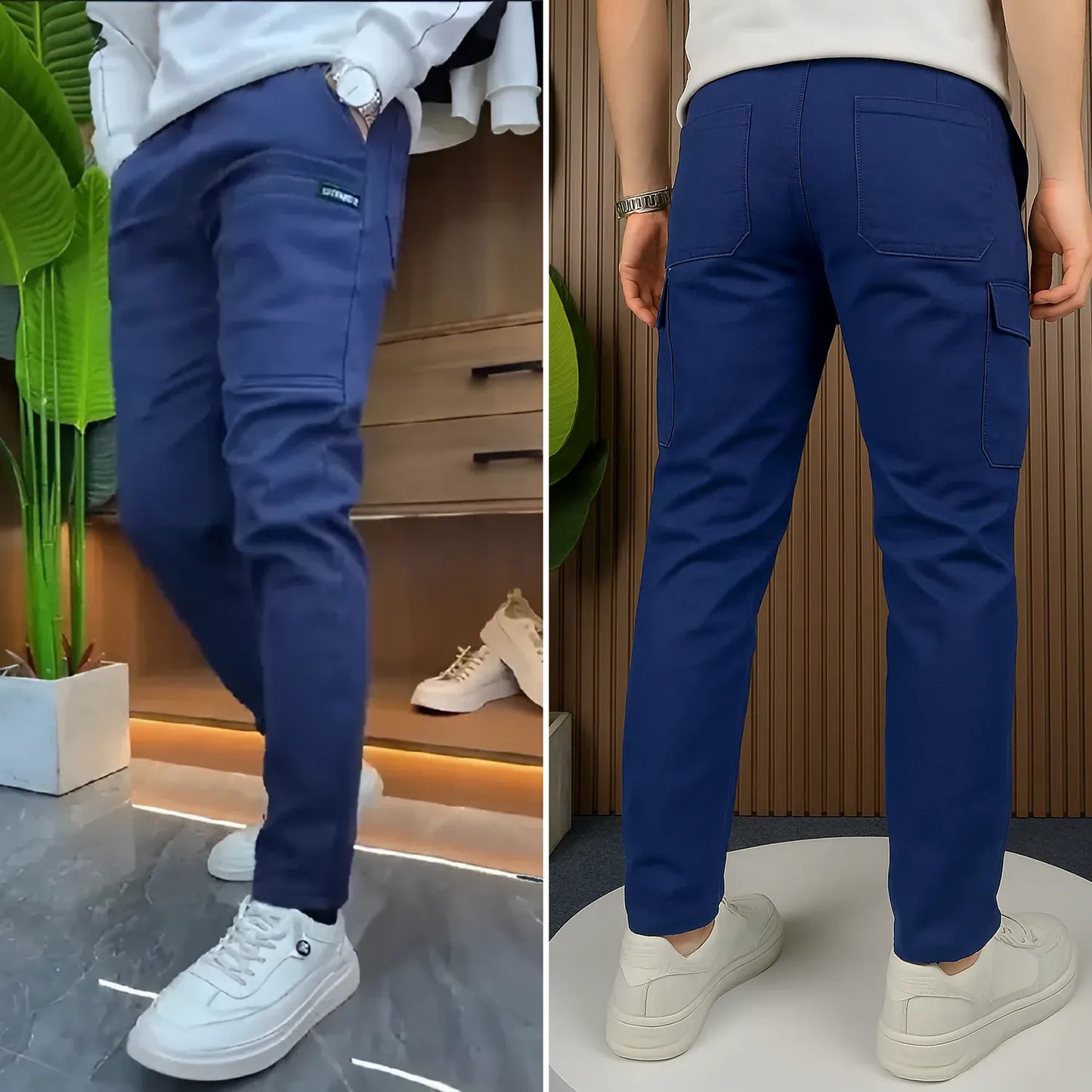 Luxeraum.de Cargo Pants Herren Cargo Hose mit 6 Taschen – Bequeme Freizeithose aus elastischem Material