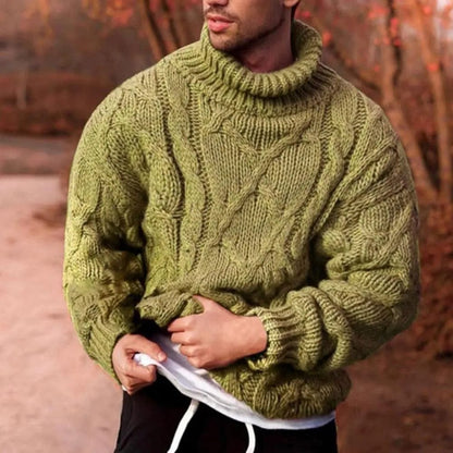 Luxeraum.de Sweaters Grün / S Herren Rollkragenpullover Winter – Warm & Hochwertig Gestrickt